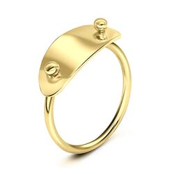 Gold Plated Silver Rings NSR-2812-GP